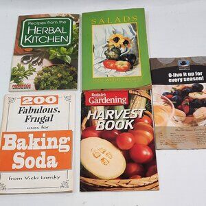 Lot of 5 Vintage Summertime Paper Back Cookbooks and Guides